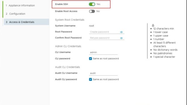 Enable SSH in NSX-T Manager GUI