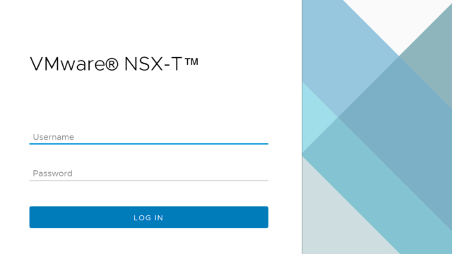 NSX-T Local Account login