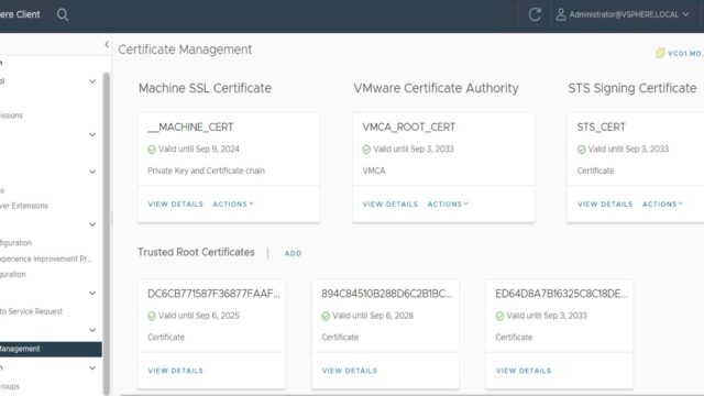 Vcenter Certificate Replacement